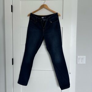 Old Navy Women's Jeans Dark Wash - Pop Icon Skinny, Mid-Rise. Size 12